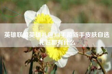 英雄联盟英雄礼包,lol手游新手皮肤自选礼包都有什么