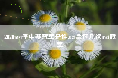 2020msi季中赛冠军是谁,uzi拿过几次msi冠军