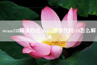 steam118解决办法,steam错误代码118怎么解决