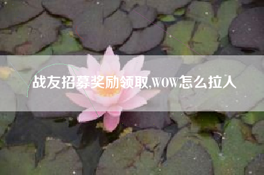 战友招募奖励领取,WOW怎么拉人