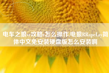 电车之狼vr攻略r怎么操作,电狼RRapeLay简体中文免安装硬盘版怎么安装啊