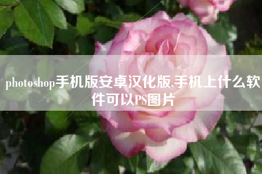 photoshop手机版安卓汉化版,手机上什么软件可以PS图片