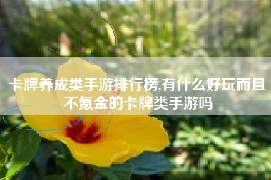 卡牌养成类手游排行榜,有什么好玩而且不氪金的卡牌类手游吗