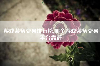 游戏装备交易排行榜,哪个游戏装备交易平台靠谱