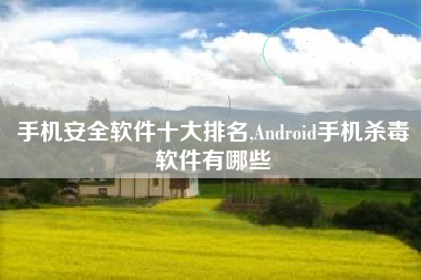 手机安全软件十大排名,Android手机杀毒软件有哪些
