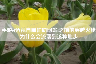 手游cf透视自瞄辅助网站,之前的穿越火线为什么会流落到这种地步