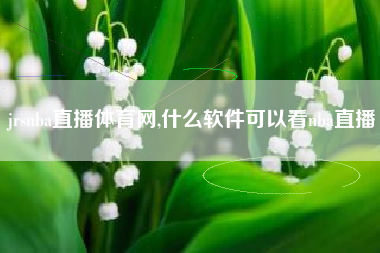 jrsnba直播体育网,什么软件可以看nba直播
