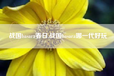 战国basara春日,战国basara哪一代好玩