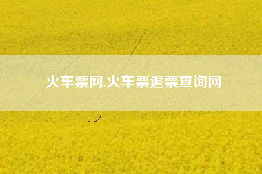火车票网,火车票退票查询网