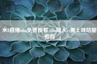 米8直播nba免费观看,nba湖人vs勇士咪咕能看吗