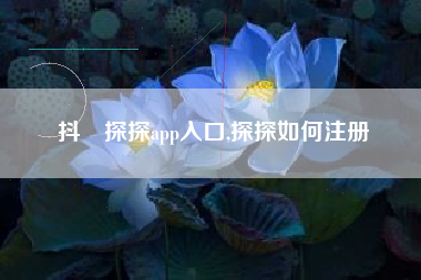 抖抈探探app入口,探探如何注册