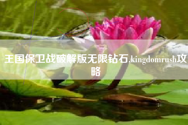 王国保卫战破解版无限钻石,kingdomrush攻略