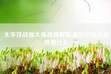 太平洋战舰大海战破解版,最好的海战游戏是什么