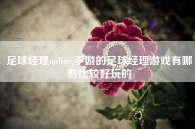 足球经理online,手游的足球经理游戏有哪些比较好玩的