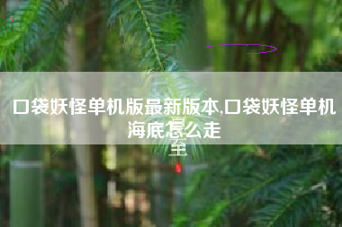 口袋妖怪单机版最新版本,口袋妖怪单机海底怎么走