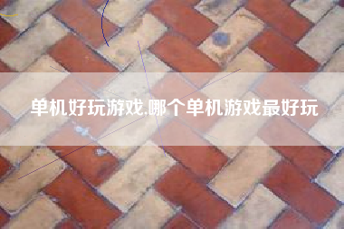 单机好玩游戏,哪个单机游戏最好玩