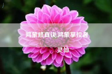 鸿蒙修真诀,鸿蒙掌控者
灵仙 鸿蒙修真诀,鸿蒙掌控者
灵仙