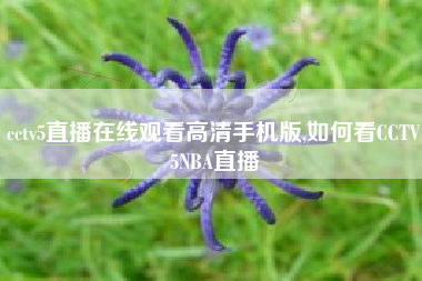 cctv5直播在线观看高清手机版,如何看CCTV5NBA直播