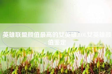 英雄联盟颜值最高的女英雄,LOL女英雄颜值鉴定