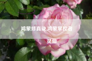 鸿蒙修真诀,鸿蒙掌控者
灵仙 鸿蒙修真诀,鸿蒙掌控者
灵仙