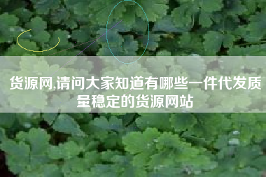 货源网,请问大家知道有哪些一件代发质量稳定的货源网站