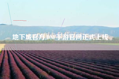 地下城官方,DNF手游官网正式上线