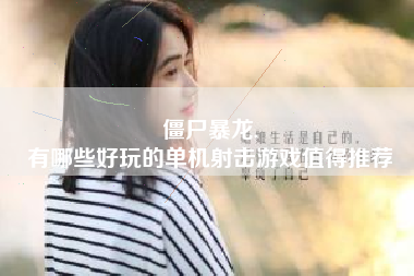 僵尸暴龙,
有哪些好玩的单机射击游戏值得推荐