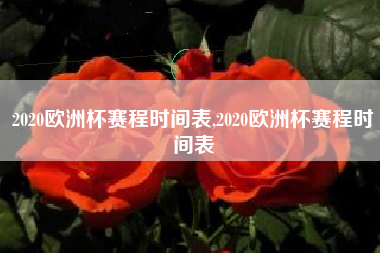 2020欧洲杯赛程时间表,2020欧洲杯赛程时间表