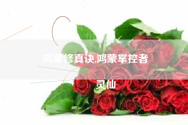 鸿蒙修真诀,鸿蒙掌控者
灵仙 鸿蒙修真诀,鸿蒙掌控者
灵仙