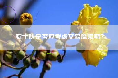 骑士队是否应考虑交易詹姆斯？