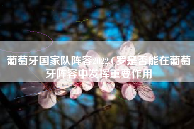 葡萄牙国家队阵容2022,C罗是否能在葡萄牙阵容中发挥重要作用