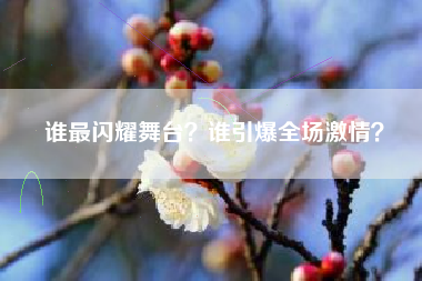 谁最闪耀舞台？谁引爆全场激情？