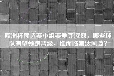 欧洲杯预选赛小组赛争夺激烈，哪些球队有望领跑晋级，谁面临淘汰风险？