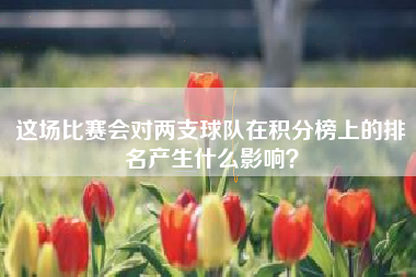 这场比赛会对两支球队在积分榜上的排名产生什么影响？