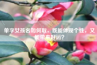 单字女孩名如何取，既能体现个性，又能带来好运？