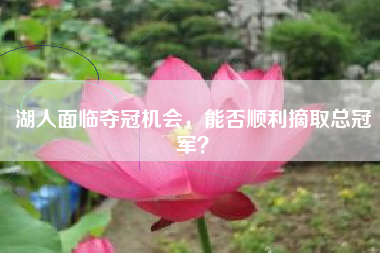 湖人面临夺冠机会，能否顺利摘取总冠军？