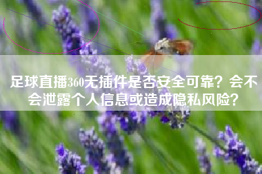 足球直播360无插件是否安全可靠？会不会泄露个人信息或造成隐私风险？