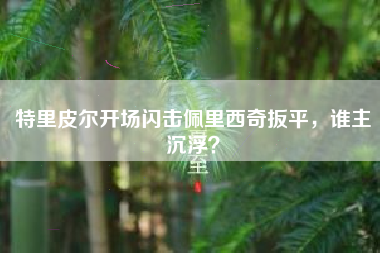 特里皮尔开场闪击佩里西奇扳平，谁主沉浮？