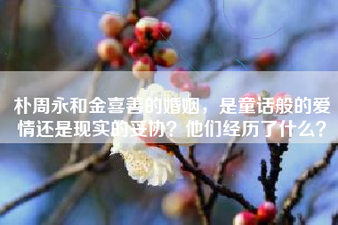 朴周永和金喜善的婚姻，是童话般的爱情还是现实的妥协？他们经历了什么？
