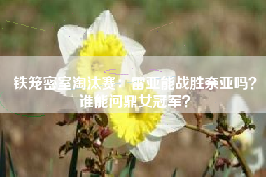 铁笼密室淘汰赛：雷亚能战胜奈亚吗？谁能问鼎女冠军？