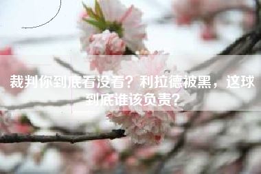 裁判你到底看没看？利拉德被黑，这球到底谁该负责？