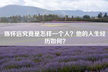 陈怀远究竟是怎样一个人？他的人生经历如何？