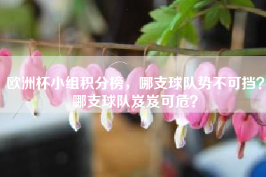 欧洲杯小组积分榜，哪支球队势不可挡？哪支球队岌岌可危？