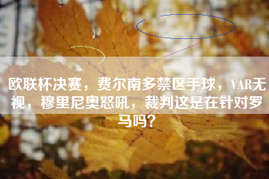 欧联杯决赛，费尔南多禁区手球，VAR无视，穆里尼奥怒吼，裁判这是在针对罗马吗？
