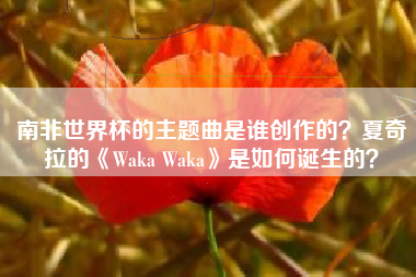 南非世界杯的主题曲是谁创作的？夏奇拉的《Waka Waka》是如何诞生的？