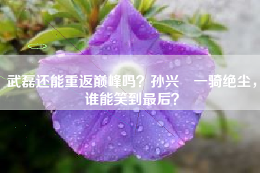 武磊还能重返巅峰吗？孙兴慜一骑绝尘，谁能笑到最后？