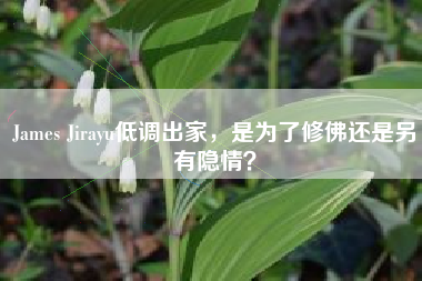 James Jirayu低调出家，是为了修佛还是另有隐情？
