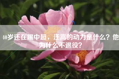 40岁还在踢中超，汪嵩的动力是什么？他为什么不退役？