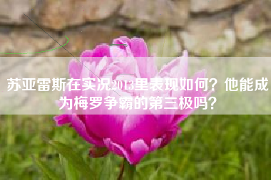 苏亚雷斯在实况2013里表现如何？他能成为梅罗争霸的第三极吗？