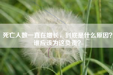 死亡人数一直在增长，到底是什么原因？谁应该为这负责？